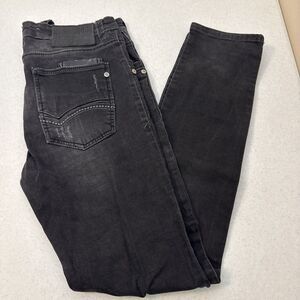 Red Bridge 36 x 34 Distressed Black Straight Leg Mens Jeans